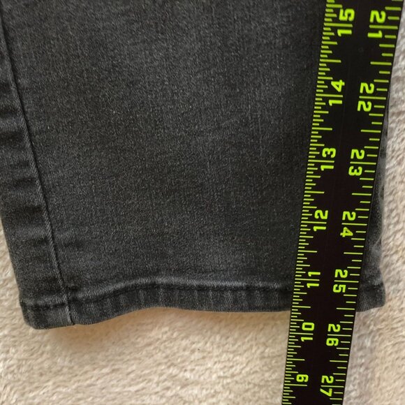 Levi's Womens Jeans Size 12 Classic Straight Black Denim Casual Ankle Pockets - Picture 3 of 15
